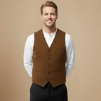 Men's Tailored Gilet Button Up Layering Look Fashion Grand