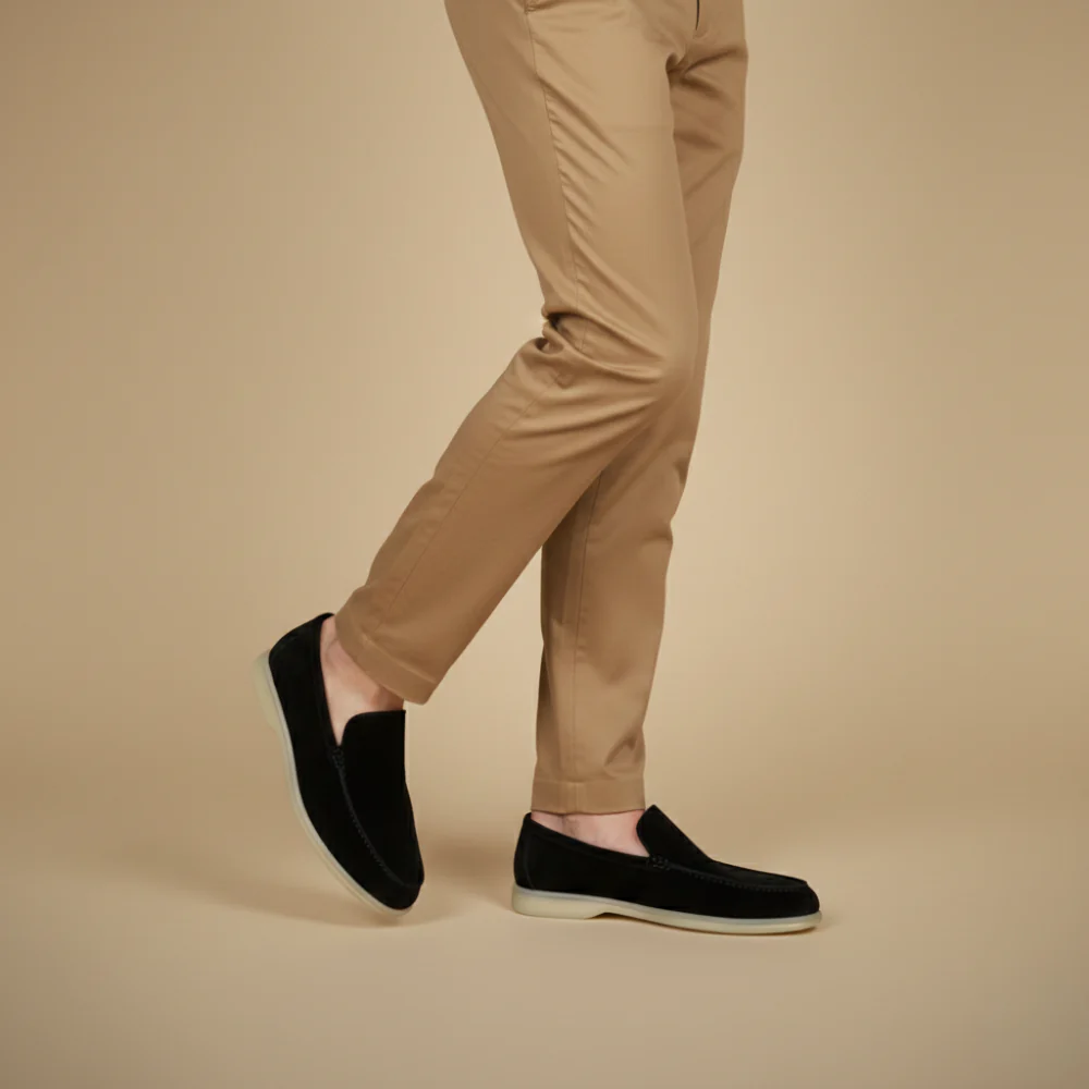 Men's casual classic loafers white contrast sole Fashion Grand