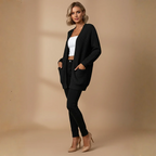 Women's Long Open Front Knit Cardigan Fashion Grand