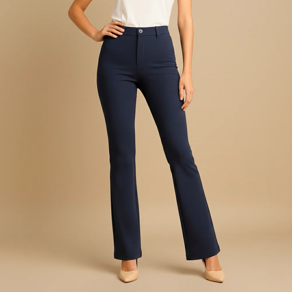 Women's High Waist Slim Fit Trousers Fashion Grand