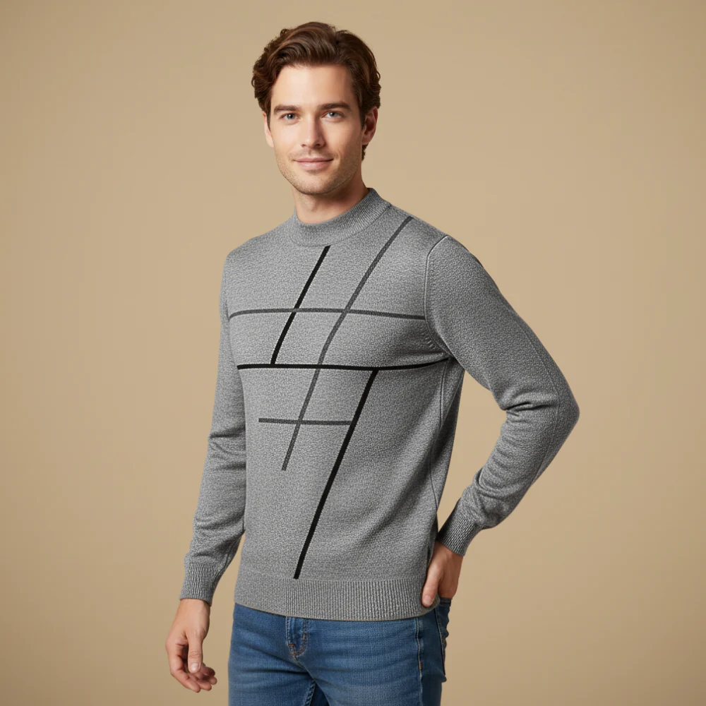 Men's long sleeve sweater graphic pattern Fashion Grand