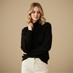 Women's Turtleneck Warm Cable Knit Jumper Fashion Grand