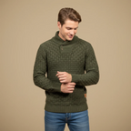 Men's knitted sweater with button collar Fashion Grand