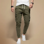 Men's Cargo Joggers Tapered Leg Elastic Waist Fashion Grand
