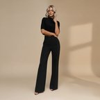 Women's Elegant Crop Top Wide Leg Co-ord Fashion Grand