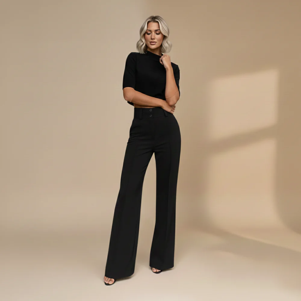 Women's Elegant Crop Top Wide Leg Co-ord Fashion Grand