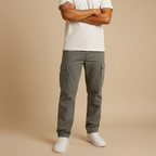 Men's Drawstring Multi Pocket Cargo Trousers Fashion Grand