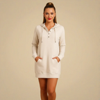 Women's Hooded Pullover Mini Dress Fashion Grand