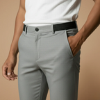 Men's slim fit business ready ankle length trousers Fashion Grand