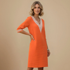 Women's Mid-Length V-Neck Summer Dress Fashion Grand