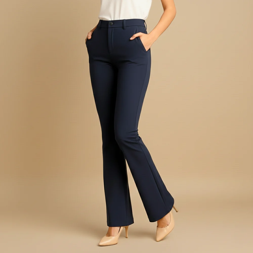 Women's High Waist Slim Fit Trousers Fashion Grand