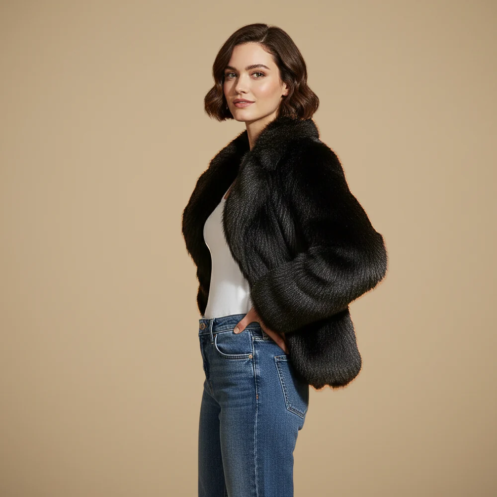 Loose Fit Wide Lapel Winter Coat for Women Fashion Grand