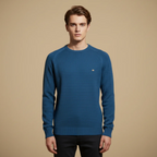 Men Basic Round Neck Knitted Jumper Fashion Grand