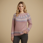 Women's Fair Isle Loose Knit Jumper &nbsp;Sweater Fashion Grand