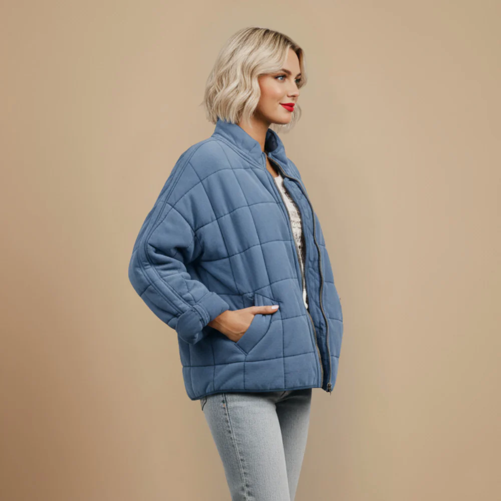 Women's Padded Jacket Casual Quilted Style Fashion Grand