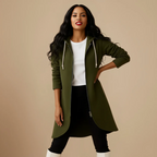 Women's Long Hoodie Jacket Oversized Full Zip Fashion Grand