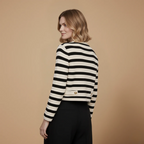 Women's cropped knit cardigan button front Fashion Grand