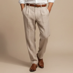 Men's breathable straight fit trousers for easy everyday wear Fashion Grand