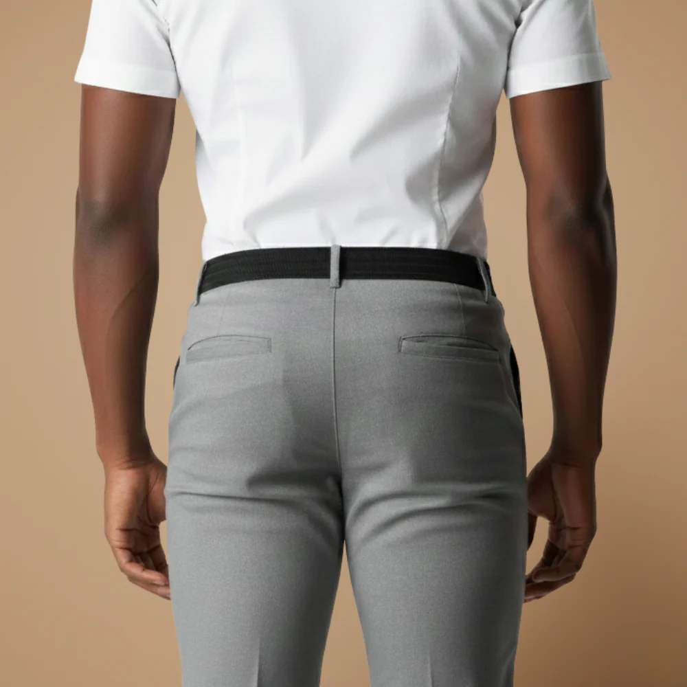 Men's slim fit business ready ankle length trousers Fashion Grand