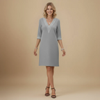 Women's Mid-Length V-Neck Summer Dress Fashion Grand