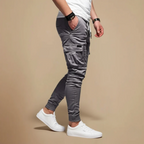 Men's Cargo Joggers Tapered Leg Elastic Waist Fashion Grand