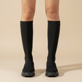 Women's elasticated mid calf boots Fashion Grand