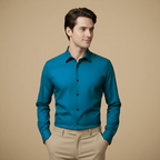 Men's Long Sleeve Button-Down Wrinkle-Free Shirt Fashion Grand