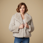 Loose Fit Wide Lapel Winter Coat for Women Fashion Grand