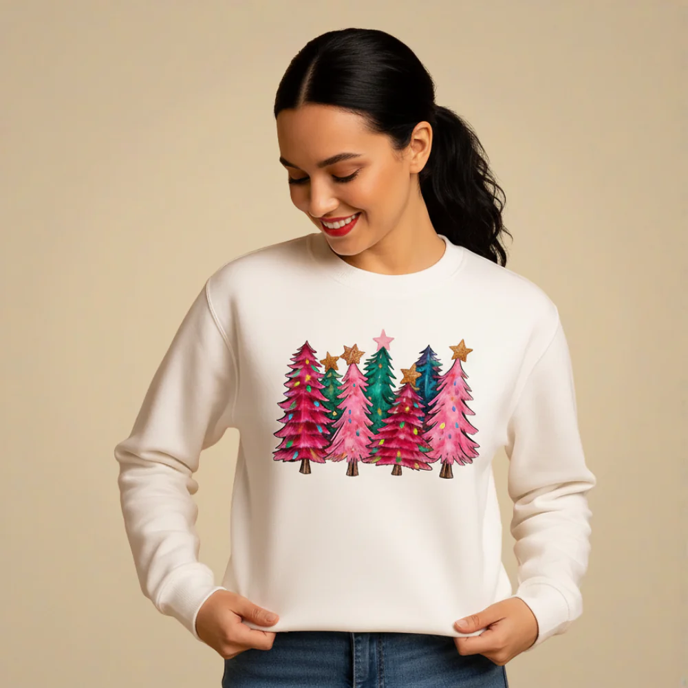 Christmas Print Sweatshirt for Women Fashion Grand