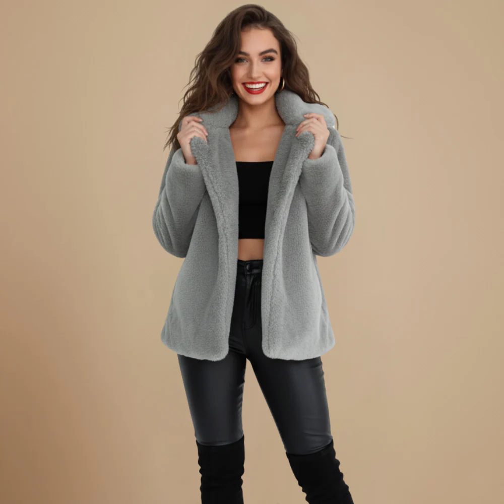 Ladies Classic Soft Touch Winter Coat Fashion Grand