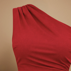 Women’s elegant one-shoulder jumpsuit with waist tie Fashion Grand