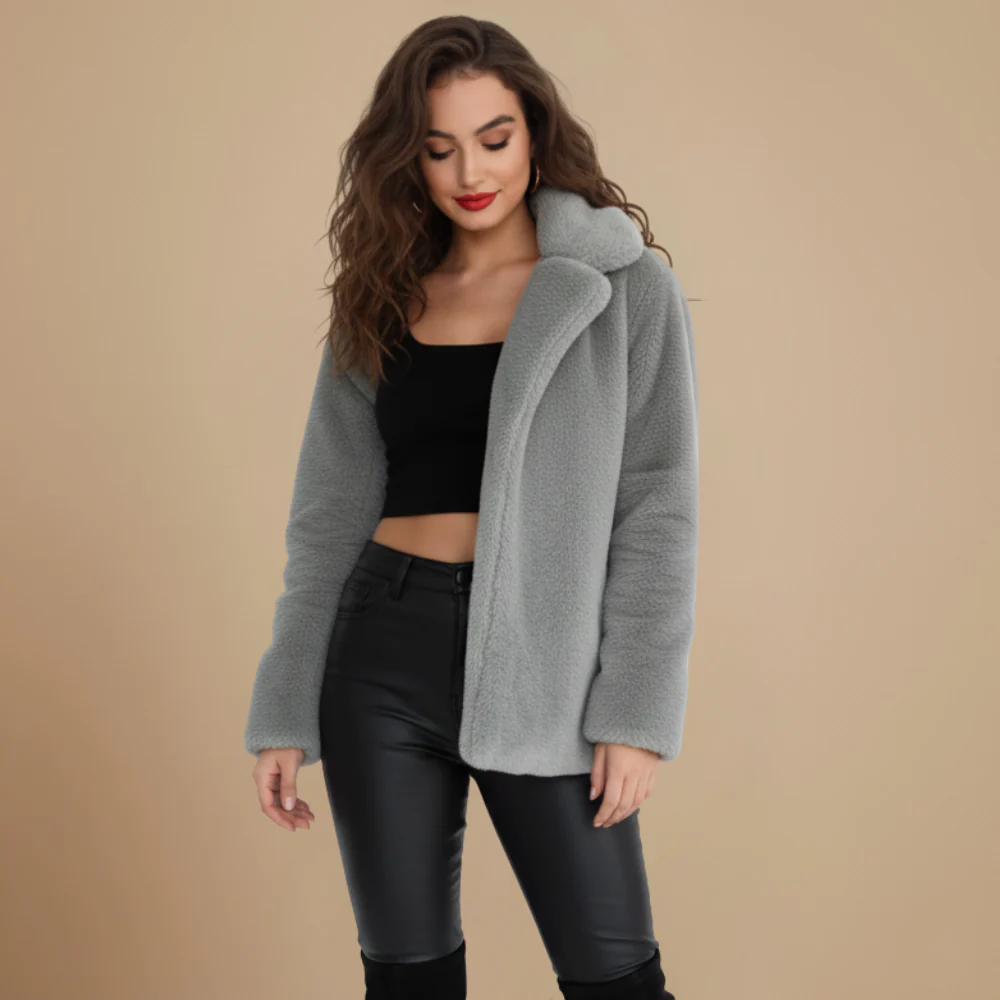 Ladies Classic Soft Touch Winter Coat Fashion Grand