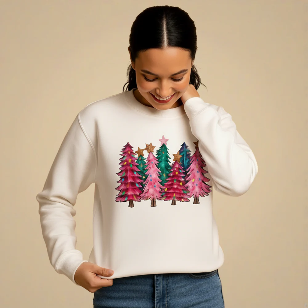 Christmas Print Sweatshirt for Women Fashion Grand