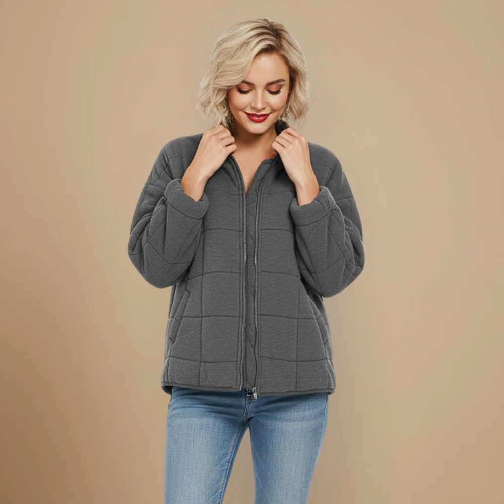 Women's Padded Jacket Casual Quilted Style Fashion Grand