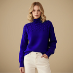 Women's Turtleneck Warm Cable Knit Jumper Fashion Grand